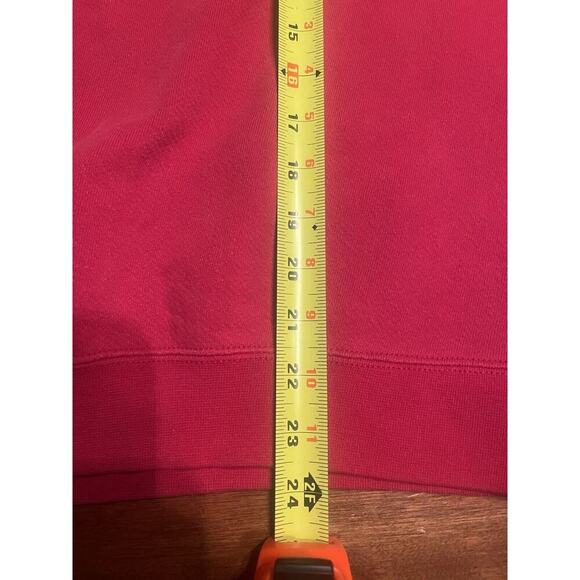 Vintage Y2K Nike Sweatshirt Mini Swoosh Crewneck Silver Tag Red Medium - Picture 5 of 5